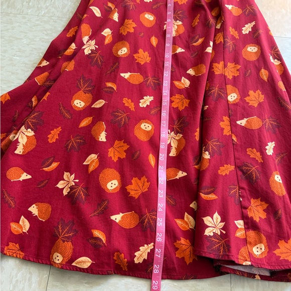 Collectif Hedgehogs and Leaves Dolores Doll Dress - Picture 5 of 8